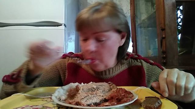 Мукбанк#Карась тушёный с овощами #рис ???? смотреть онлайн