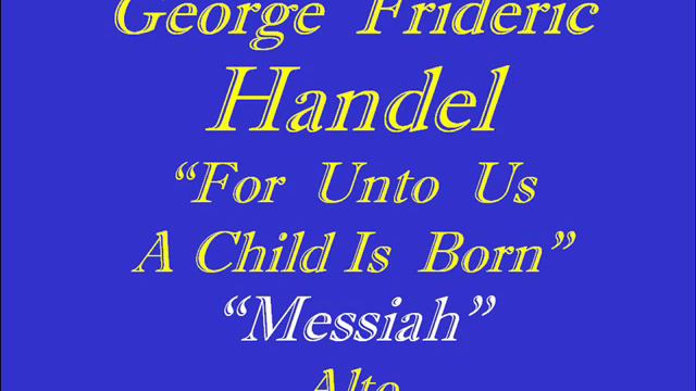 Handel-Messiah-For Unto Us-Alto.wmv смотреть онлайн