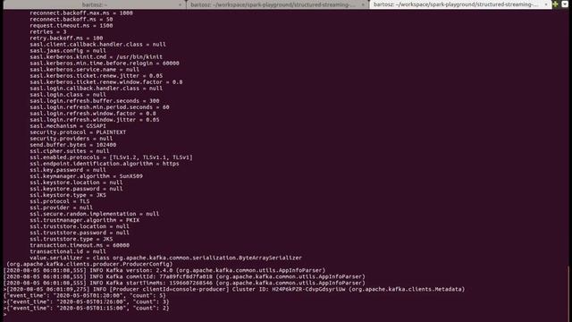 Apache Spark Structured Streaming, watermark and window processing смотреть онлайн