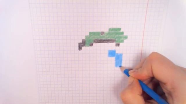 РИСУНКИ ПО КЛЕТОЧКАМ - УТЕНОК | Pixel Art - Простые рисунки смотреть онлайн