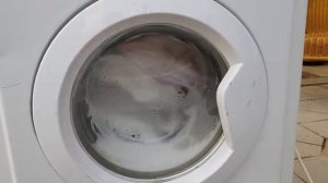 Stress test: Massive brick in Indesit on WOOL CYCLE *GONE MAAD*