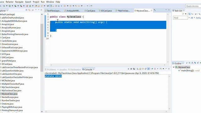 JAVA Tutorial 1: Class Declarations, the Main Method, and Comments смотреть онлайн