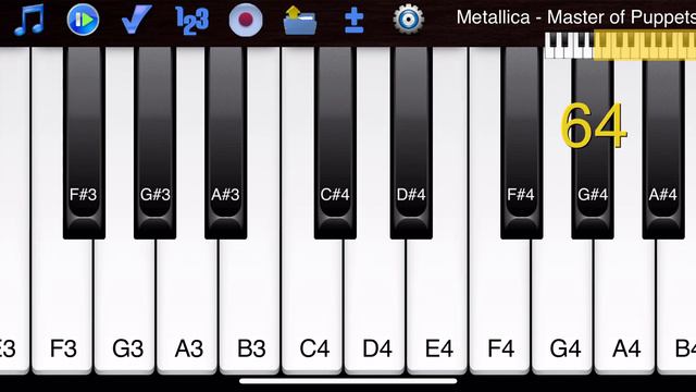 Metallica - Master of Puppets - How to Play Piano Melody смотреть онлайн