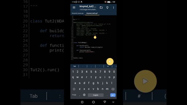 How to create MDButtons in KivyMD | Kivymd tutorial series -2 | #kivy #pydroid3 #kivymd #CodeWithhn смотреть онлайн