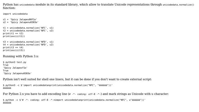 Convert between Unicode Normalization Forms on the unix command-line (6 Solutions!!) смотреть онлайн