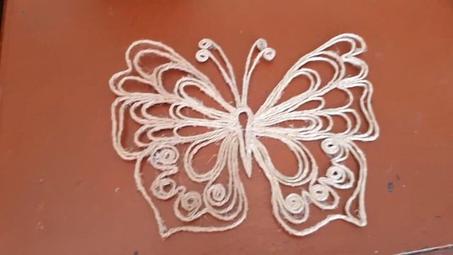 ЧУДЕСНАЯ БАБОЧКА  ДЖУТ NADELARBEIT  AIGUILLAGE  针线活  NEEDLEWORK  니들 빙  МАСТЕР  КЛАСС  MASTER CLASS