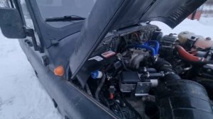 Китайский отопитель на УАЗ Хантер.