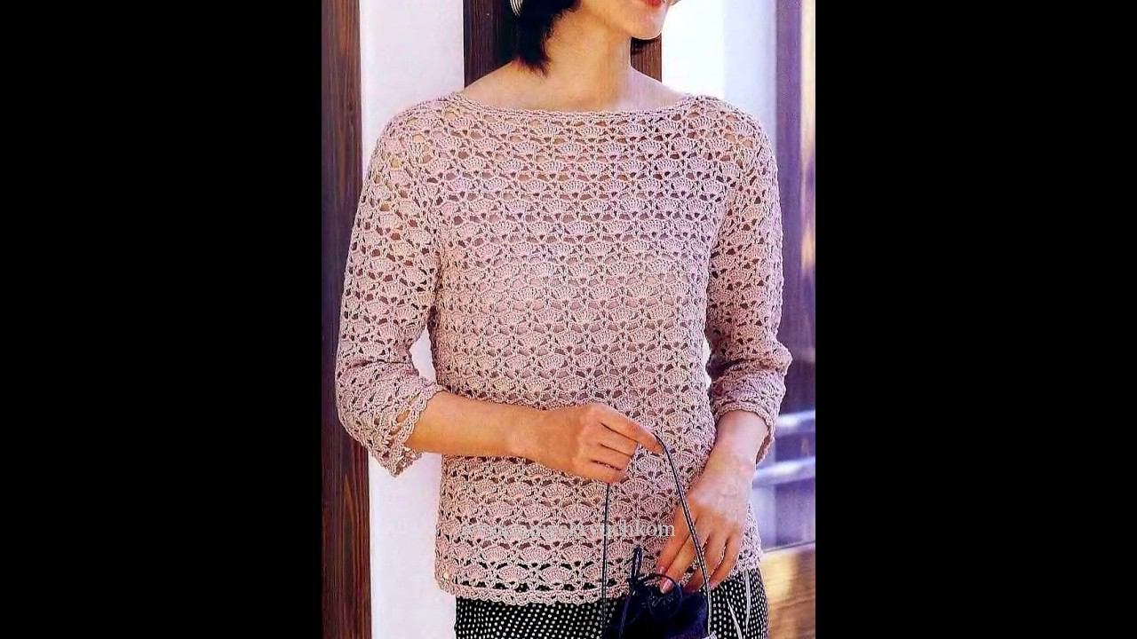 Ажурная легкость - Легкие летние кофты, связанные крючком смотреть онлайн