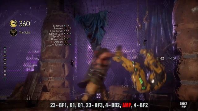 Kabal Combo Guide (The Spins/3rd Variation) – Mortal Kombat 11