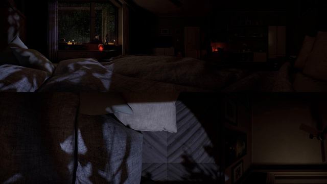 8K 360° Cozy Bedroom Ambience | Wind & Rain Sounds For Sleeping | VR View | 1Hour смотреть онлайн