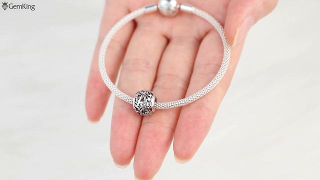 GemKing SCC1444 Mori letters S925 Sterling Silver Charm смотреть онлайн