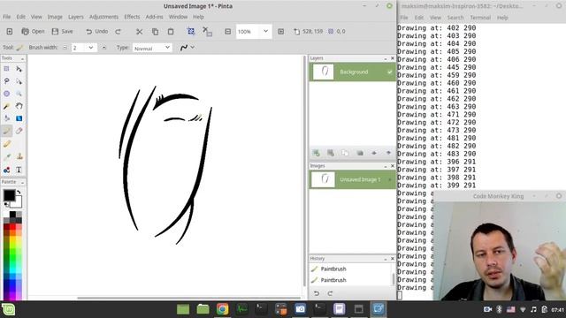 Doodly like animation drawing with PyAutoGUI | Drawing automation with python смотреть онлайн
