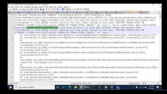 12. AEM Forms - How to fix "Data source error (SQL exception) in Form Model?" смотреть онлайн