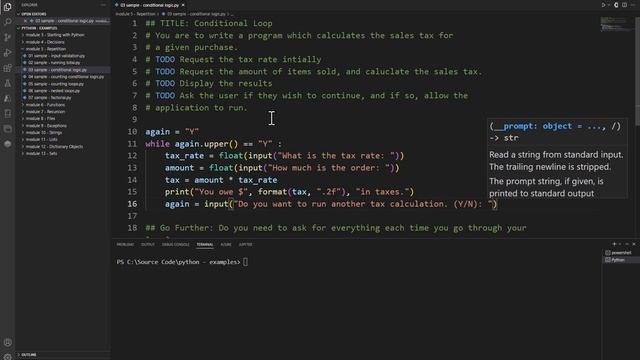 Python Practice Programming Module 5-3 Writing Sentinel Loops смотреть онлайн