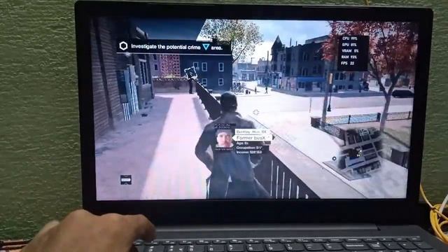 Watch Dogs 1 Game Tested On Low End Pc|i3 8GB Ram & Intel Uhd 620|Fps Test ?|