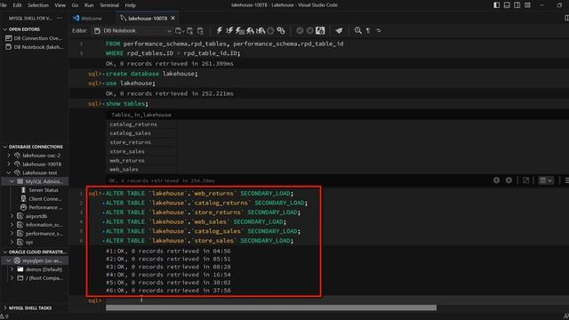 Demo: Querying 100TB TPC-DS dataset across MySQL and data lake with HeatWave Lakehouse смотреть онлайн