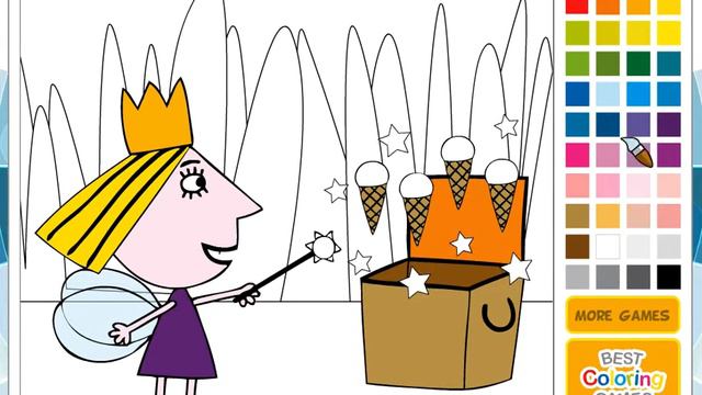 Holly's Little Kingdomn IceCream Coloring смотреть онлайн