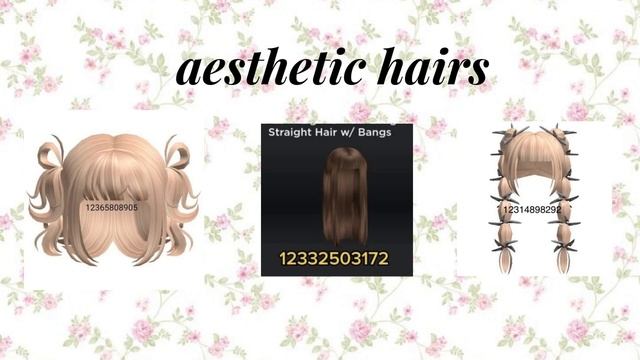 aesthetic ROBLOX hairs Pt.2/ bonus clip ? смотреть онлайн