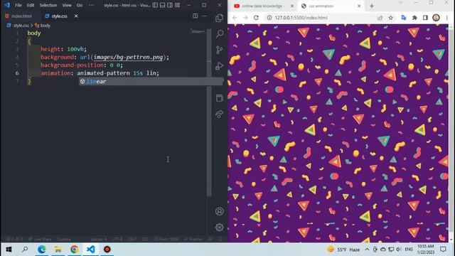 create moving background image in css | animation with keyframes| basic to advance animation in css смотреть онлайн