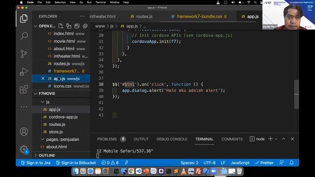 Cordova-Framework7 week 3 - DOM7 and Parameterized Route смотреть онлайн