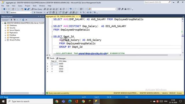 68.AGGREGATE FUNCTIONS AVG,MIN,MAX,SUM FUNCTIONS смотреть онлайн