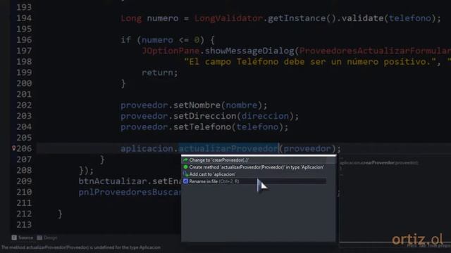 Java Curso: 130 Método de Instancia actualizarProveedor() en la Clase GestionInventario смотреть онлайн