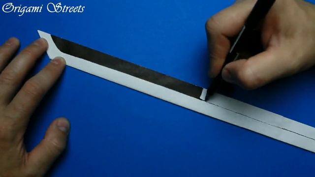 Как сделать клинок Гию Томиока из бумаги смотреть онлайн