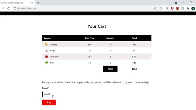 Online Grocery Shopping - React смотреть онлайн