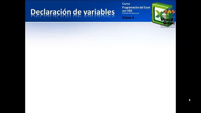 Elementos del lenguaje VBA – Clase 4 – Programación del Excel con VBA смотреть онлайн