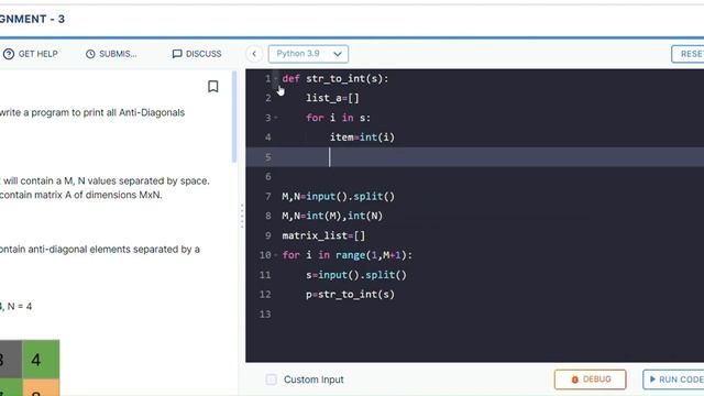 Grand Assignment 3 | Anti Diagonals | python Questions| #ccbp |#nxtwaveccbp |#pythonquestions смотреть онлайн