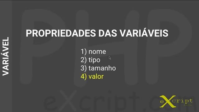 Curso de PHP - Aula 16 - Variáveis II - eXcript смотреть онлайн