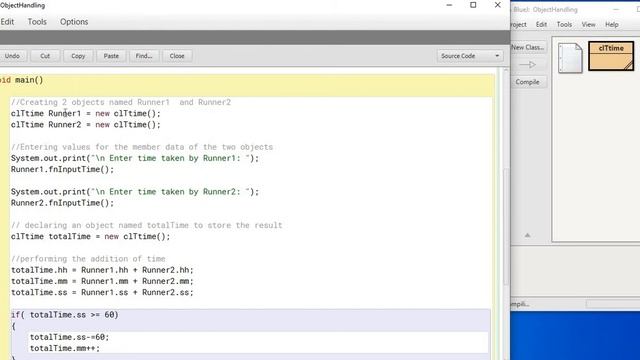 Java Programs - Object Handling - A ; Adding 2 objects of class Time смотреть онлайн