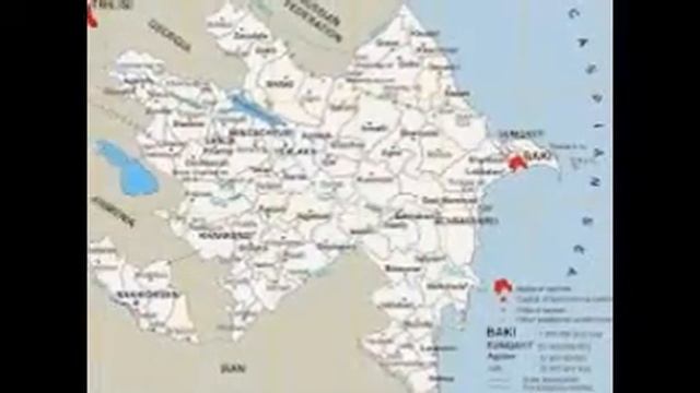 Карта Современного Азербайджана смотреть онлайн
