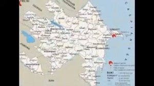 Карта Современного Азербайджана