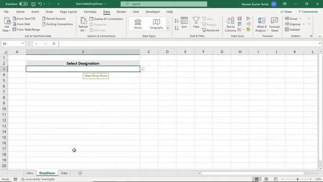 Excel Searchable Drop Down | Searchable Drop Down list | Excel Filter Function | Sort Function | смотреть онлайн