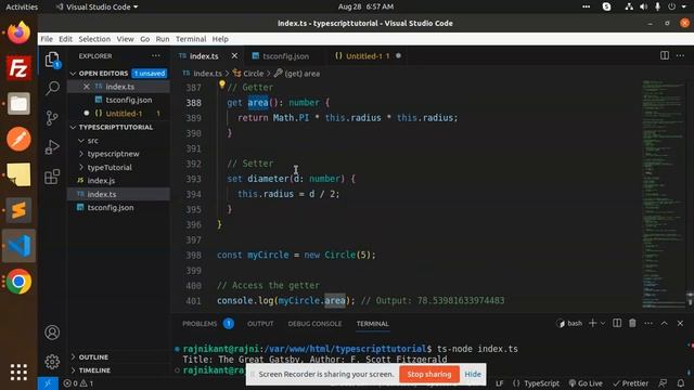 Typescript Tutorial #27 Getters & Setters Typescript смотреть онлайн