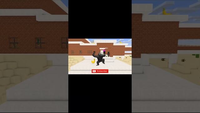 Monster School FLYING GORILLA CHALLENGE Minecraft Animation 7of27 смотреть онлайн