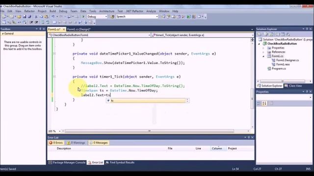 C# Net Radio Button DateTime Month Calander Simple Watch смотреть онлайн
