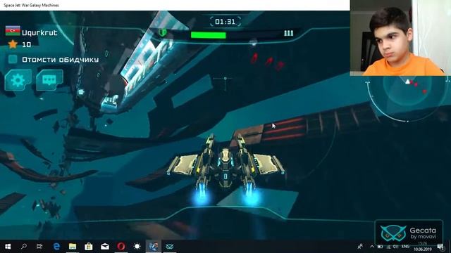 Играю в SPACE JET WAR GALAXY MACHINE смотреть онлайн