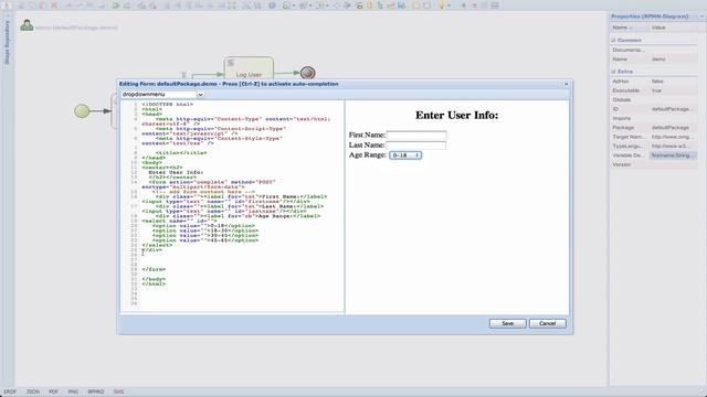 Process and Task Form editing in jBPM Designer смотреть онлайн