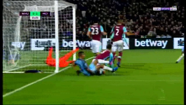 West Ham 0 - 4 Manchester City смотреть онлайн
