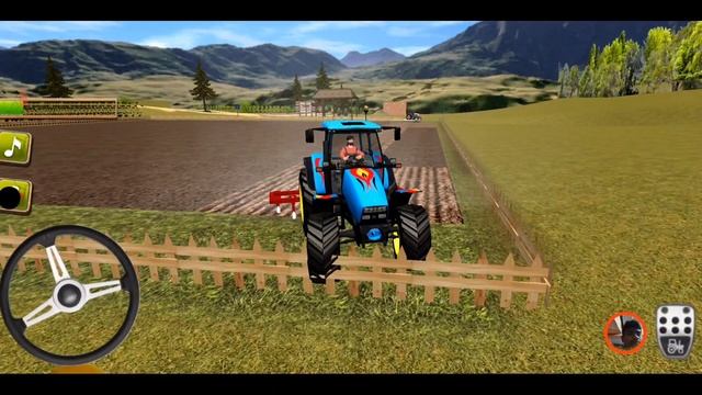 tractor farming game 3D simulator | Driving games | simulator games смотреть онлайн