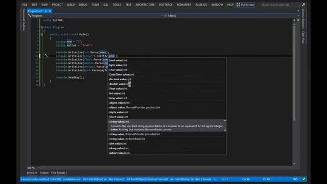 🔴 Exploring the Differences Between int.Parse() and Convert.ToInt32() • C# Programming • C# Tutoria