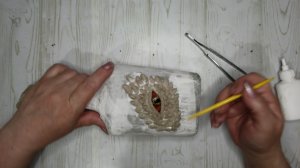 DIY  ОРИГИНАЛЬНЫЙ ДЕКОР БУТЫЛКИ СВОИМИ РУКАМИ\ГЛАЗ ДРАКОНА\ТВОРЧЕСКИЕ ИДЕИ