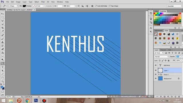 Tutorial Simple Long Shadow смотреть онлайн