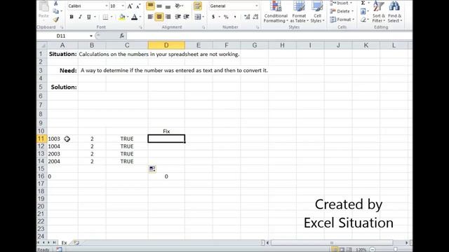 Excel Numbers or Text; calculations not working смотреть онлайн