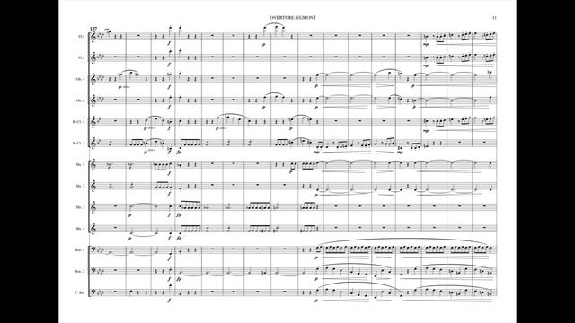 Beethoven: Egmont Overture Op.84 arranged for 13 wind instruments смотреть онлайн
