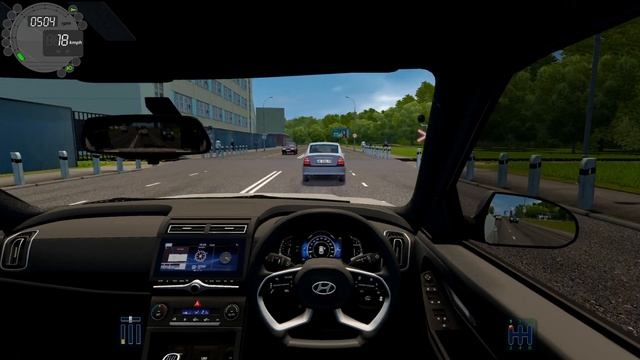 City Car Driving - Hyundai Creta 2021 - Normal Driving [Steering Wheel] смотреть онлайн