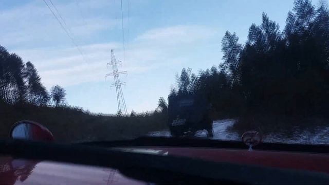 Дорога на рыбалку.Mitsubishi Pajero 2 и УАЗ смотреть онлайн
