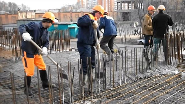 Заливка монолита после электромонтажных работ смотреть онлайн